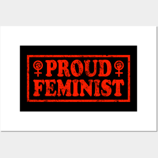 Proud Feminist Feminism Activist Design Posters and Art